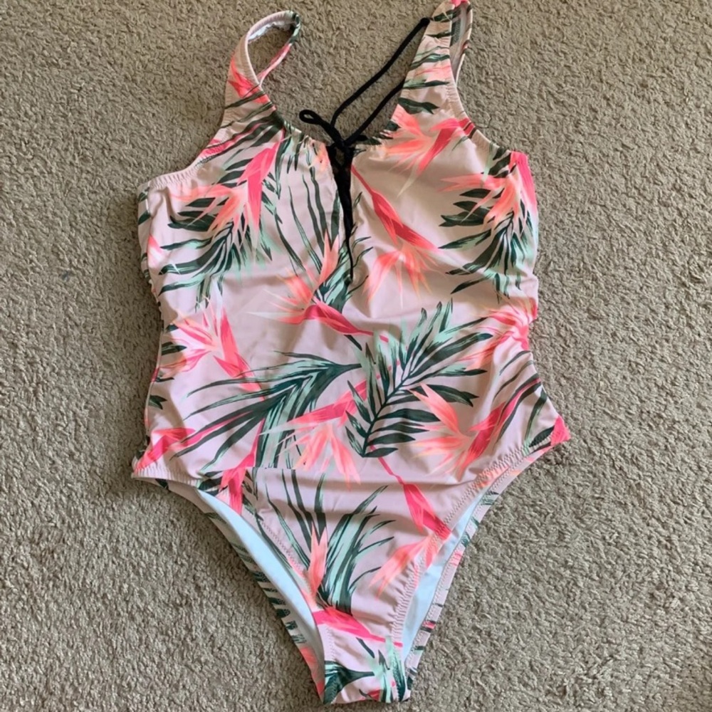 PINK 1 piece swim suit